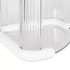 VECELO Étagère d'angle de bureau à 2/3 niveaux, étagère de bureau peu encombrante, organisateur de table pour la cuisine ou le salon, blanc
