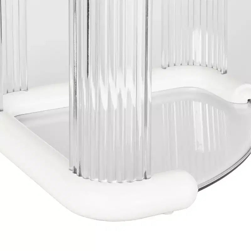 VECELO Étagère d'angle de bureau à 2/3 niveaux, étagère de bureau peu encombrante, organisateur de table pour la cuisine ou le salon, blanc