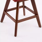 Tabourets de bar pivotants rembourrés Zeus et Ruta, ensemble de 2, hauteur comptoir de 66 cm