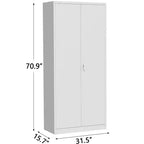 Armoire roulante verrouillable de 183 cm, rangement de garage robuste pour atelier/entrepôt - Conception de porte perforée, armoire mobile en acier (noir)