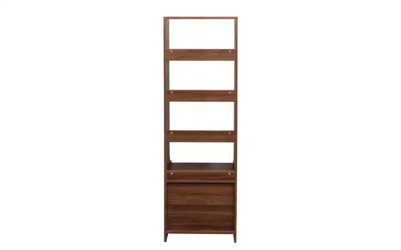 TUYOHW Étagères Modernes à 4 Niveaux avec 2 Tiroirs, Grande Capacité de Rangement, Bibliothèques pour Salon, Bureau à Domicile