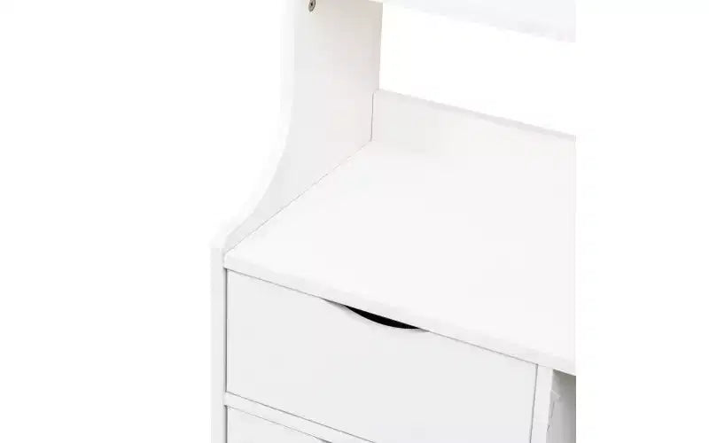 TUYOHW Étagères Modernes à 4 Niveaux avec 2 Tiroirs, Grande Capacité de Rangement, Bibliothèques pour Salon, Bureau à Domicile