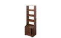 TUYOHW Modern 4-Tier Open Bookshelves with 2 Drawers,Large Capacity Display Storage Cabinet,Bookcases for Living Room,Home Office