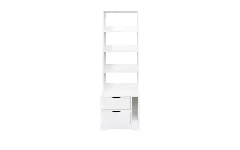 TUYOHW Étagères Modernes à 4 Niveaux avec 2 Tiroirs, Grande Capacité de Rangement, Bibliothèques pour Salon, Bureau à Domicile