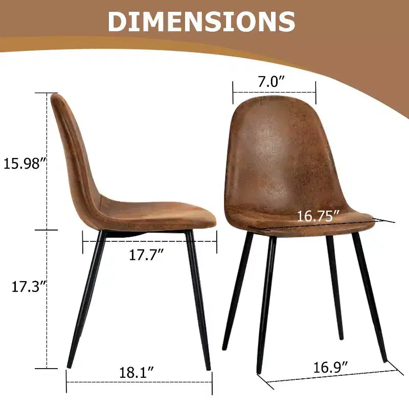 Un ensemble de 4 chaises cuillères en tissu gris et métal – parfaitement assorties à la décoration intérieure minimaliste et de style scandinave.