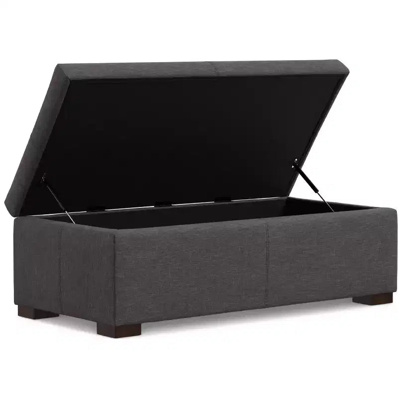 WyndenHall Frankie Pouf de rangement rectangulaire de 48 pouces de large