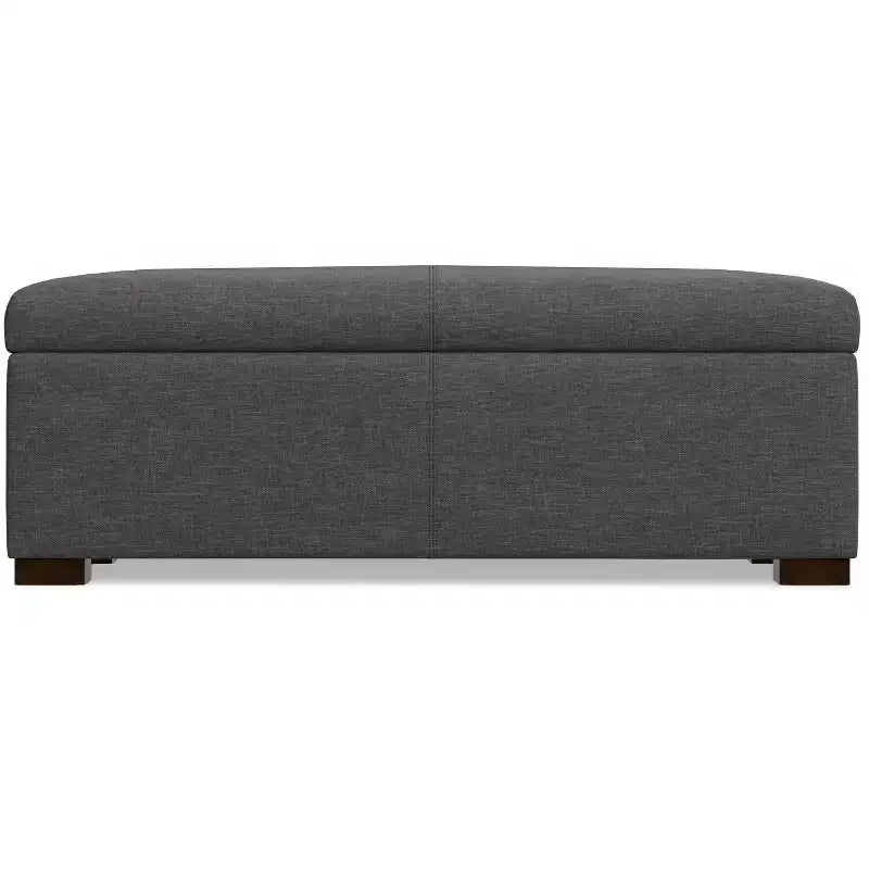 WyndenHall Frankie Pouf de rangement rectangulaire de 48 pouces de large