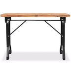 vidaXL Table de salle à manger Plateau en bois de sapin massif 122x65x82 cm