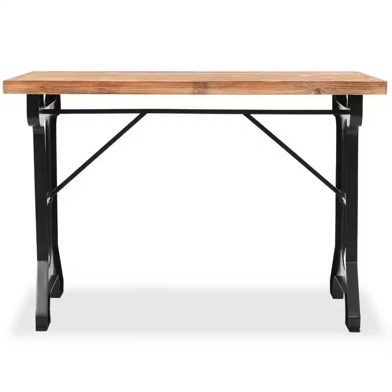 vidaXL Table de salle à manger Plateau en bois de sapin massif 122x65x82 cm