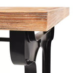 vidaXL Table de salle à manger Plateau en bois de sapin massif 122x65x82 cm