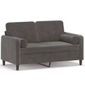 vidaXL Sofa Sectional Couch with Pillows and Cushions for Living Room Velvet
