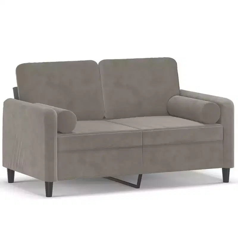 vidaXL Canapé d'angle avec oreillers et coussins pour salon en velours