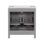 Meuble-lavabo de salle de bain 60 po avec lavabos doubles, ensemble de meuble-lavabo avec portes et tiroir à fermeture amortie