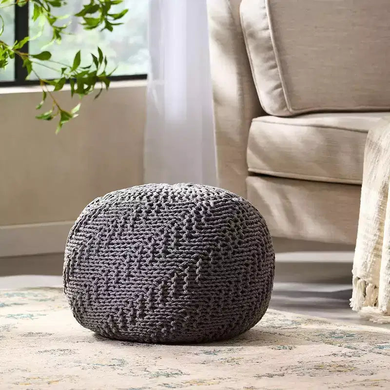 TUYOHW Fauteuil poire en tissu tissé, fauteuil de sol en mousse à mémoire de forme pour un confort élégant, canapé confortable pour la décoration du salon et de la chambre à coucher