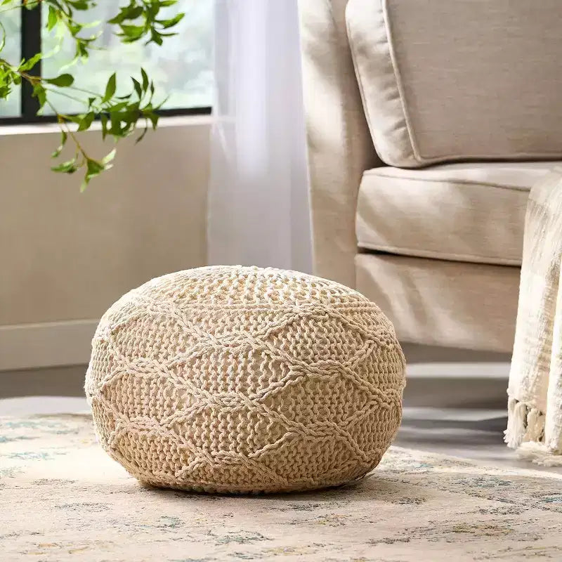 TUYOHW Fauteuil poire en tissu tissé, fauteuil de sol en mousse à mémoire de forme pour un confort élégant, canapé confortable pour la décoration du salon et de la chambre à coucher