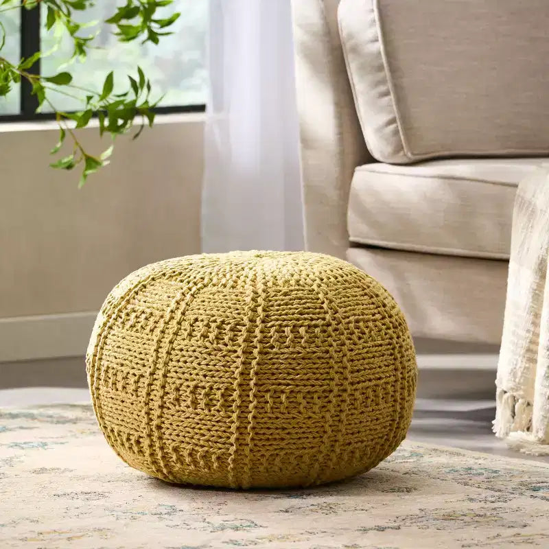 TUYOHW Fauteuil poire en tissu tissé, fauteuil de sol en mousse à mémoire de forme pour un confort élégant, canapé confortable pour la décoration du salon et de la chambre à coucher
