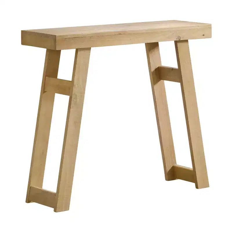Table Console en Bois Massif Lawas Alaterre Furniture - Table d'entrée de Style Ferme Moderne de 36 Pouces