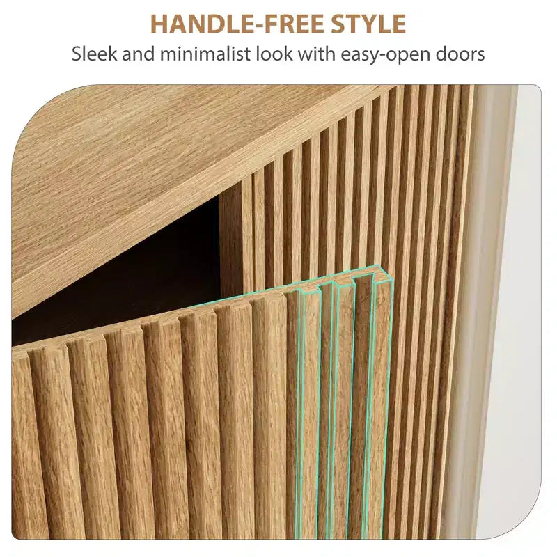 Meuble à chaussures de 80 cm avec porte cannelée, rangement 5 niveaux avec 4 étagères réglables, banc à chaussures rustique pour entrée et couloir
