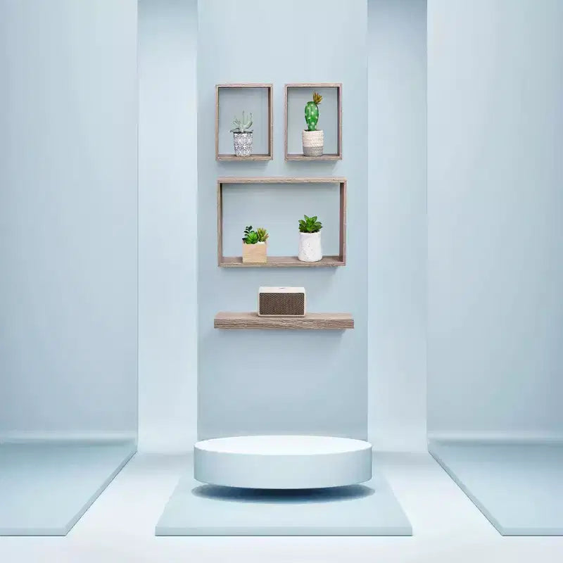 Étagère flottante en érable de 17,7 po, support mural invisible, parfaite pour la décoration de salle de bain/chambre/cuisine ou pour exposer des livres/plantes, facile à installer.