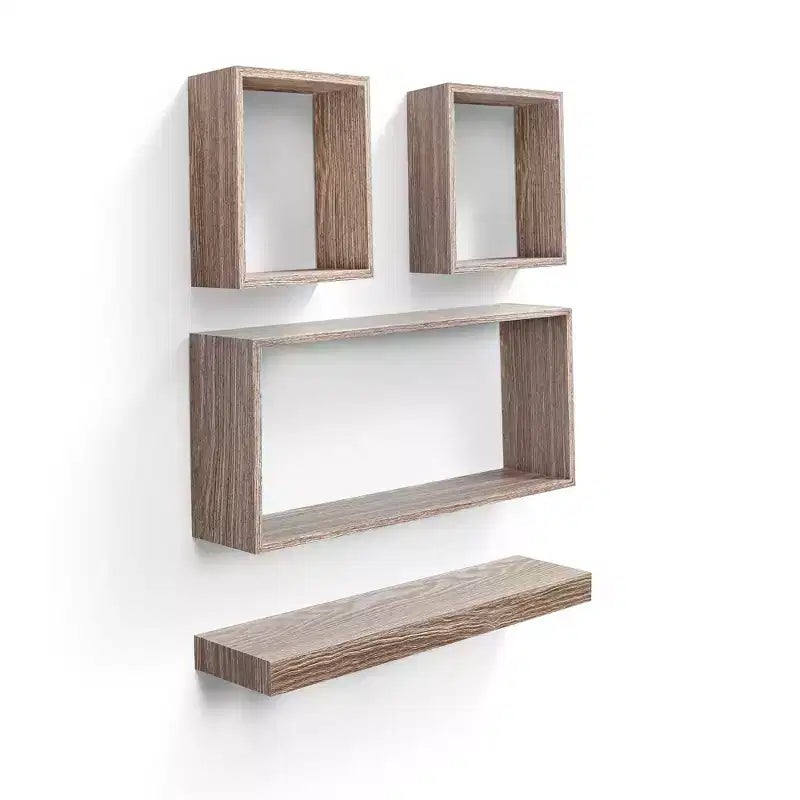 Étagère flottante en érable de 17,7 po, support mural invisible, parfaite pour la décoration de salle de bain/chambre/cuisine ou pour exposer des livres/plantes, facile à installer.