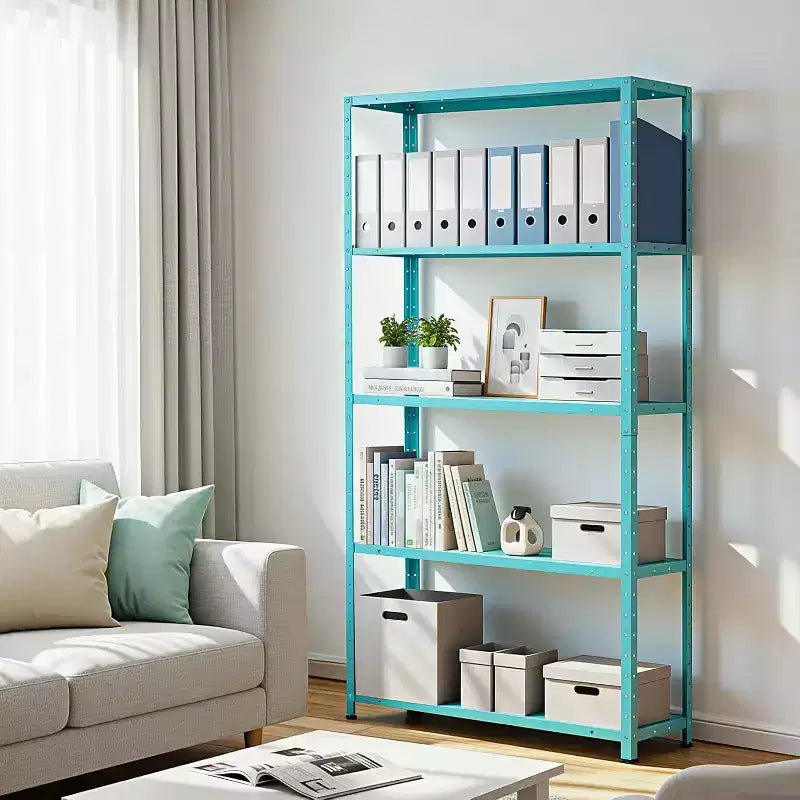 Étagère de rangement à 5 niveaux, étagères métalliques pour le stockage, étagères de garage réglables, support de rangement robuste, étagère de garde-manger, étagère de cuisine