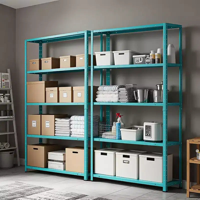 Étagère de rangement à 5 niveaux, étagères métalliques pour le stockage, étagères de garage réglables, support de rangement robuste, étagère de garde-manger, étagère de cuisine