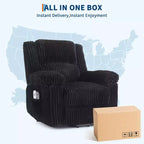 Canapé inclinable, fauteuil releveur inclinable avec chauffage et massage - Siège rembourré moelleux avec soutien dorsal et accoudoirs, conçu pour les personnes âgées et à mobilité réduite.
