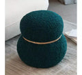 TUYOHW 17.3 Chic Bonhomme de neige Tabouret,Mignon Repose-pieds Tabouret,Ottoman d'appoint pour Salon,Repose-pieds Plissé en Brocart avec 150lbs Capacité