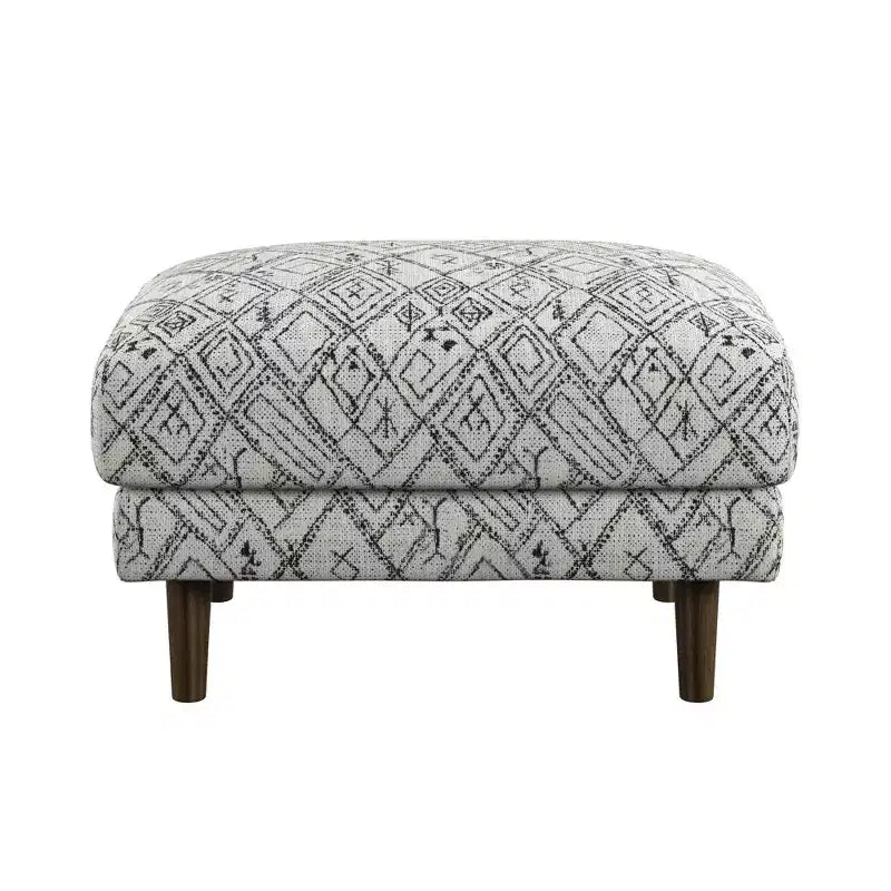 TUYOHW Pouf abstrait élégant 26,8 L avec motif de palette de couleurs pétroglyphe, pouf repose-pieds d'appoint moderne du milieu du siècle pour salon, décoration d'intérieur
