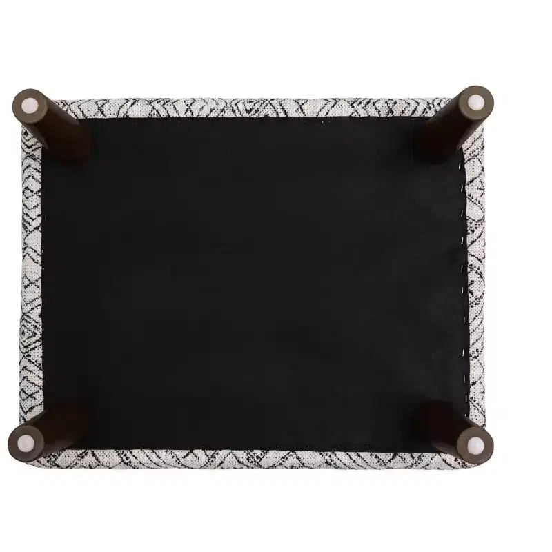 TUYOHW Pouf abstrait élégant 26,8 L avec motif de palette de couleurs pétroglyphe, pouf repose-pieds d'appoint moderne du milieu du siècle pour salon, décoration d'intérieur