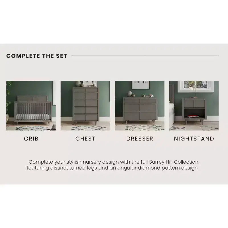 Commode 3 tiroirs Child Craft Surrey Hill pour chambre d'enfant, kit anti-basculement inclus, finition non toxique et sans danger pour bébé