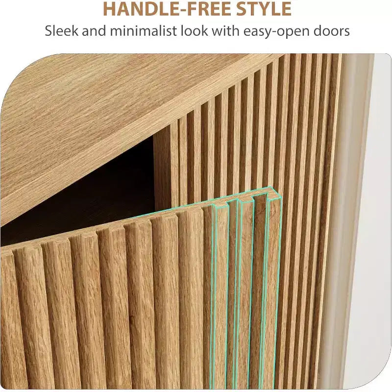 Meuble à chaussures de 117 cm avec porte cannelée, rangement à 5 niveaux avec 4 étagères réglables, banc à chaussures rustique pour entrée, couloir, salon