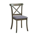 Ensemble de salle à manger moderne 5 pièces en bois, table ronde de 120 cm avec 4 chaises rembourrées, meubles pour petits espaces de cuisine et salle à manger - Panipeachy