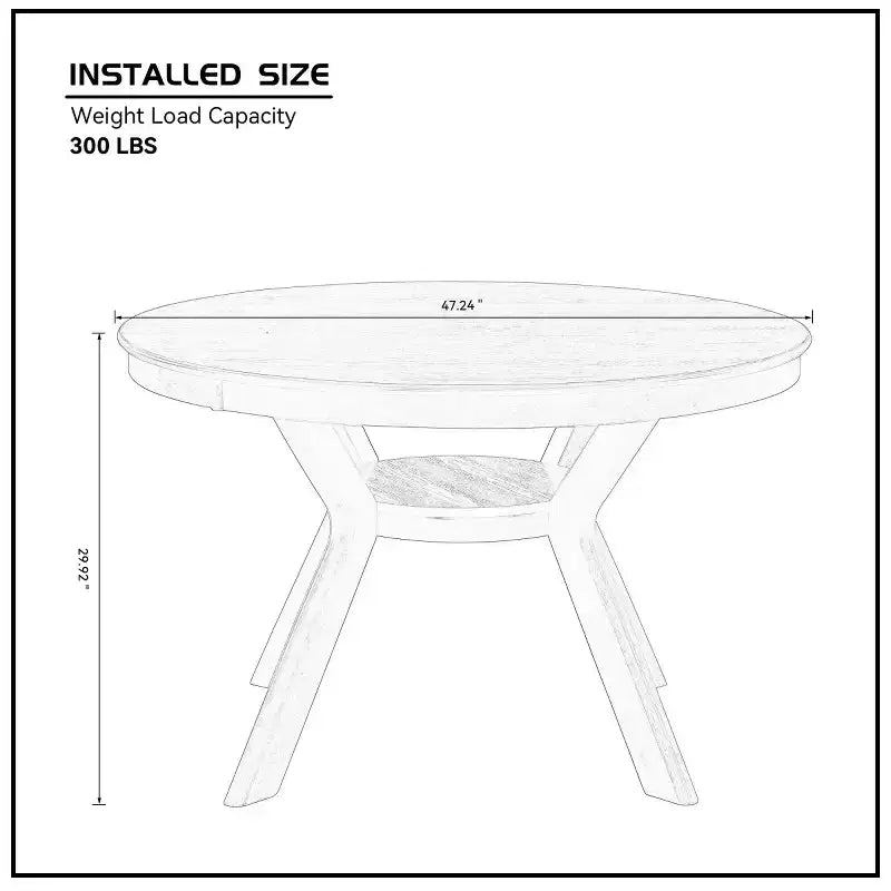Ensemble de salle à manger moderne 5 pièces en bois, table ronde de 120 cm avec 4 chaises rembourrées, meubles pour petits espaces de cuisine et salle à manger - Panipeachy