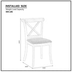 Ensemble de salle à manger moderne 5 pièces en bois, table ronde de 120 cm avec 4 chaises rembourrées, meubles pour petits espaces de cuisine et salle à manger - Panipeachy
