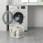 Lot de 2 paniers à linge Basicwise avec poignées – Grands et petits paniers à linge ventilés, bacs empilables légers pour chambre à coucher, salle de bain