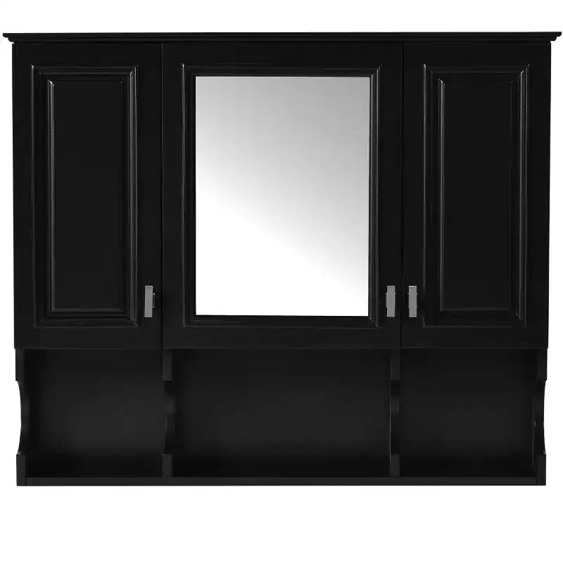 CASAINC Armoire de toilette murale 35 x 28 avec étagères ouvertes, meuble de rangement moderne pour salle de bain