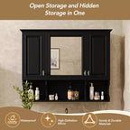 CASAINC Armoire de toilette murale 35 x 28 avec étagères ouvertes, meuble de rangement moderne pour salle de bain