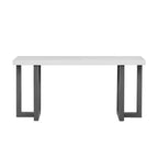 TUYOHW 63 Table console moderne avec plateau en patchwork géométrique, table d'entrée avec pieds en pin massif, table de foyer pour salon, couloir, entrée
