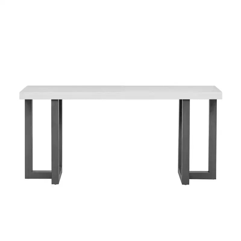 TUYOHW 63 Table console moderne avec plateau en patchwork géométrique, table d'entrée avec pieds en pin massif, table de foyer pour salon, couloir, entrée