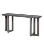 TUYOHW 63 Table console moderne avec plateau en patchwork géométrique, table d'entrée avec pieds en pin massif, table de foyer pour salon, couloir, entrée