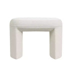 Okak Pouf moderne rectangulaire simple, petit repose-pieds rembourré, tabouret de maquillage pour chambre à coucher, salon