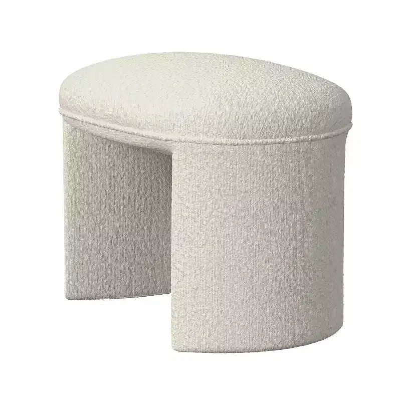 Okak Pouf moderne rectangulaire simple, petit repose-pieds rembourré, tabouret de maquillage pour chambre à coucher, salon