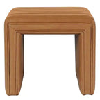 Okak Pouf moderne rectangulaire simple, petit repose-pieds rembourré, tabouret de maquillage pour chambre à coucher, salon