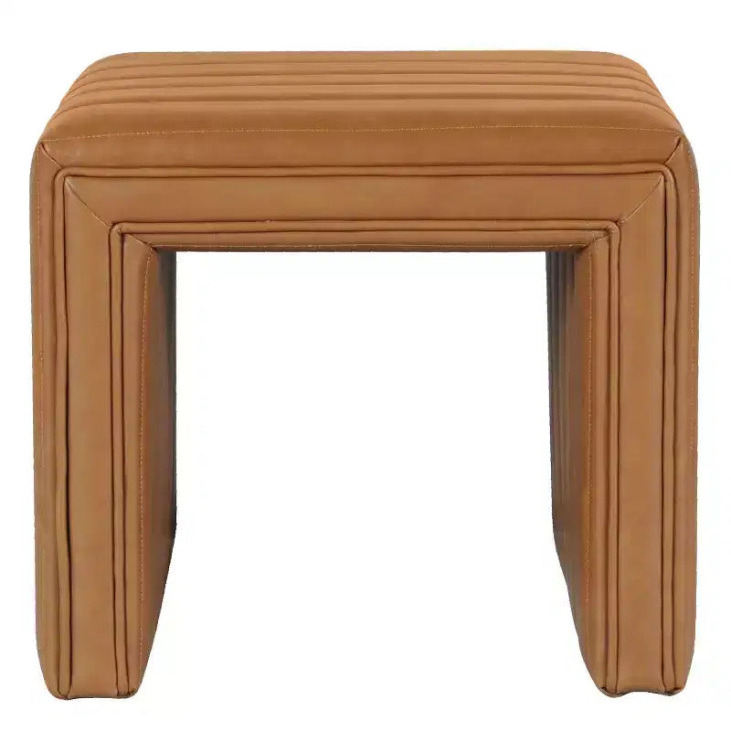 Okak Pouf moderne rectangulaire simple, petit repose-pieds rembourré, tabouret de maquillage pour chambre à coucher, salon