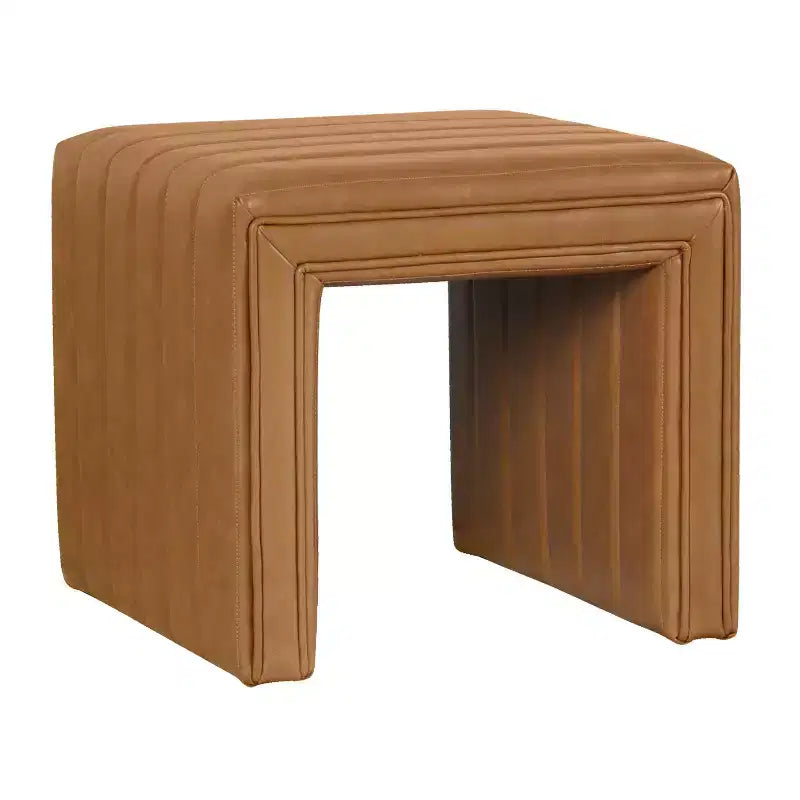 Okak Pouf moderne rectangulaire simple, petit repose-pieds rembourré, tabouret de maquillage pour chambre à coucher, salon