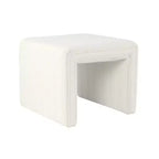 Okak Pouf moderne rectangulaire simple, petit repose-pieds rembourré, tabouret de maquillage pour chambre à coucher, salon