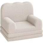 Canapé 2-en-1 pour enfants Canapé confortable Fauteuil long Canapé en mousse souple Cadeau pour garçons et filles
