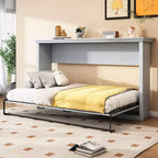 Lit escamotable double Clihome, se replie dans une armoire