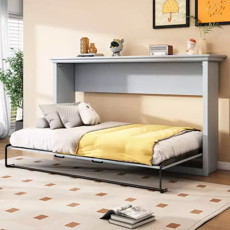 Lit escamotable double Clihome, se replie dans une armoire